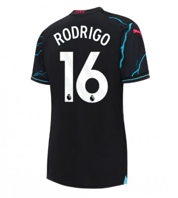 Manchester City Rodri Hernandez #16 Tredje Tröja Kvinnor 2023-24 Kortärmad